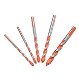 HOHXEN 5 Stück Glasbohrer-Set, Schaft mit Dreieckigem Griff aus...