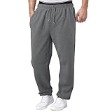 Jogginghose für Herren, weites Bein, Kordelzug, bequem, lockere Passform,...