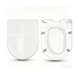 WC-Sitz mit Absenkautomatik, Runder Toilettendeckel mit Deckel,...