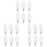 SRMAN 18Pcs LED Lampen Kerze Glühlampen Kerzenhalter 2700K AC220-240V, E14...