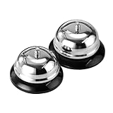 Tischglocke Metall,2 Stuck Tischklingel,Rezeptionsklingel Bell,Kleine...