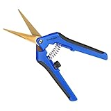 VIVOSUN Gartenschere 16,5cm Ernteschere mit Gebogenen Titanbeschichteten...