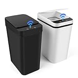 Gaethra 2er Set Mülleimer mit Sensor, 12L Automatischer Elektrischer...