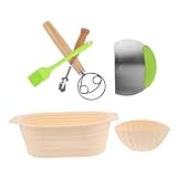Luxshiny 1 Satz Silikon Brotgärkörbchen Set Teiliges Set mit Ovalem...