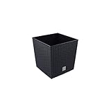 Prosperplast 32L Blumentopf Rattan-Optik Pflanzkübel inkl. Einsatz...