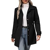 Generisch Damen Winterjacke Übergangsjacke Mantel Lang Jacke Winter...
