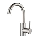 GRIFEMA Wasserhahn Bad - 360° drehbarer Einhebelmischer, Edelstahl...