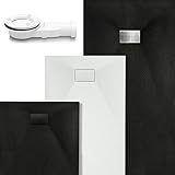 VILSTEIN Duschwanne 100x80 cm | Steinoptik, Schieferoptik | Design...