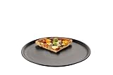 BATANIA 6x Pizzateller Bianco Ø 30 cm Schwarz, Hartporzellan,...