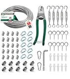 Angooni 31 pcs Stahlseil Kit, 30 m Edelstahl Drahtseil 4 mm, Spanndraht...