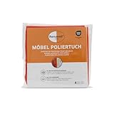 Renuwell Möbel-Poliertuch aus Baumwolle 4-er Set – Perfekte Ergänzung...