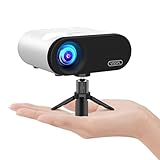 Mini Beamer WiFi Bluetooth, VISSPL 20000L Beamer Klein mit Stativ...