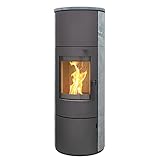 Thermia München XL Stahl gussgrau Speckstein 7kw Speicherofen mit...