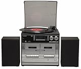 Denver Musikcenter – Stereoanlage mit Plattenspieler, DAB+/FM Radio, CD...