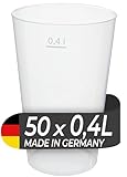 LogiPack GeRo 50 Mehrwegbecher 400ml Made in Germany | Wiederverwendbar |...