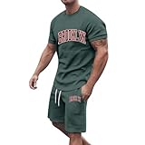 Set mit Shorts, T-Shirt, für Herren, 2-teilig, Freizeit-T-Shirts,...