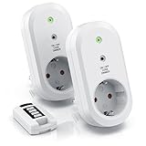 CSL - Dimmbare Funksteckdosen - Set mit Fernbedienung - 2er Set für den...