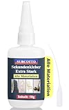 Sekundenkleber 50g, Sekundenkleber extra stark, Superkleber extra stark...