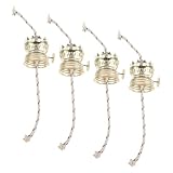 HOMOCONO 4 Stück Teiliges Öl lampen Ersatzbrenner aus Zinklegierung mit...