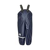 Celavi Kinder Unisex Regen-Latzhose,Blau (Dark Navy 778), 100 cm (3 Jahre)