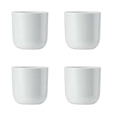 Mikasa Chalk 4pc Porzellan-Eierbecher-Set, weiße Eierbecher für...