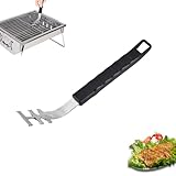 Universal Grillrost-Hebezange aus Edelstahl – Hitzebeständiger...