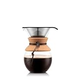 Bodum 11571-109 Pour Over Kaffeebereiter mit Permanentfilter 1 L,...