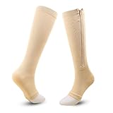 Qaonsciug 15–20 MmHg Socken Zippr Kompressionsstrümpfe Für Damen Und...