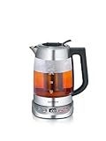 SEVERIN Glas Tee- & Wasserkocher Deluxe, Teekocher mit einstellbarer...