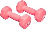 Amazon Basics Neopren Hanteln Gewichte,3.0 Pink, 2er-Set, 2 x 1.5 kg