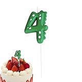 Dinosaurier-Zahlenkerze, Geburtstagskerze, Dinosaurier-Element, Cartoon, 0...