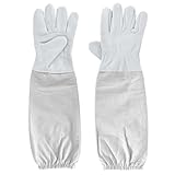Imkerhandschuhe Stichfest, Imker Handschuhe Herren Damen Weiß, Ziegenleder...