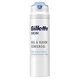 Gillette SKIN Rasiergel für extrem empfindliche Haut, 200 ml, schützt,...