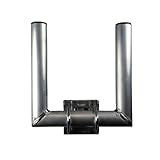 PremiumX Doppel-Mastausleger 25cm Ø 40mm Aluminium Duo-Wandhalter SAT...