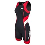 Aropec Triathlon Einteiler Lion Damen - Trisuit Women, Farbe:schwarz/rot,...