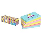 Post-it Super Sticky Notes, Packung mit 24 Blöcken, 90 Blatt pro Block &...