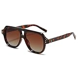 YAMEIZE Polarisiert Sonnenbrille Herren Damen Retro 70er Jahre Vintage...