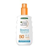 Garnier Ambre Solaire Fortschrittliche Sonnencreme Sensitive LSF 50+,...