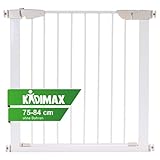 KIDIMAX Treppenschutzgitter 75-84 cm, ohne Bohren, Türschutzgitter für...