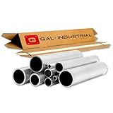 Gal Industrial Alurohr 30x2mm Länge 100cm | Aluminium Alu Profil Rundrohr...