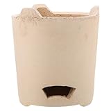 OSALADI Lehm Holzkohleofen Klein Tragbar Ton für Camping Outdoor Grillofen...
