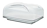 Guzzini - Gocce, Rechteckige Käseglocke - Transparent, 25,5 x 18 x h11,5...