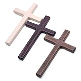 LQIOACU 3 Stück Holzkreuz, Jesus kreuz wand, Kreuz zum aufhängen,...