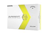 Callaway Supersoft Golfbälle, 12B, Gelb