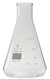 Borostar Erlenmeyerkolben (Boro 3.3), mit Graduierung, weithalsig, 1000 ml