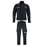 WMW WALI MOTO WEAR Motorradjacke mit Protektoren Anzug,Herren Motorrad...