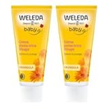 Weleda Baby Schutzcreme Gesicht Calendula, 2er Pack (2 x 50 ml)