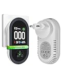 MOES Kohlenmonoxid-Melder mit Stecker, 3-in-1 CO-Melder mit Temperatur- &...