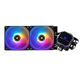 Thermalright Frozen Prism 240 Schwarz ARGB CPU Wasserkühler mit zwei...