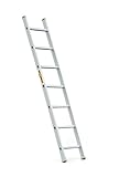 DRABEST PRO Serie Anlegeleiter Aluminium-Stufenleiter - 7 Stufen - mit...